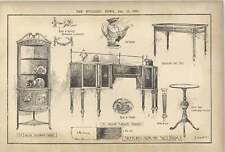 Muebles de habitación de venta de aparador antiguo Sheraton 1902 de caoba, usado segunda mano  Embacar hacia Argentina