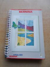 Bernina Artista 200 Computerized Embroidery Sewing Machine Manual, used for sale  Shipping to South Africa