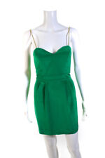 Used, Naven Womens Metallic Strap Sweetheart Mini Sheath Dress Green Gold Size XS for sale  Shipping to South Africa