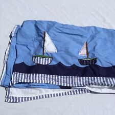 Veleiros berço náutico saia de cama cerâmica celeiro infantil azul 16" gota de algodão  comprar usado  Enviando para Brazil