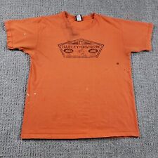 Camisa masculina vintage HARLEY DAVIDSON XL laranja motociclista áspero 2003 Y2k comprar usado  Enviando para Brazil