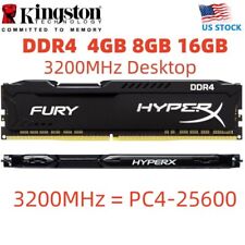 Usado, Memoria RAM de escritorio HyperX FURY DDR4 8 GB 16 GB 4 GB 32 GB 3200 MHz PC4-25600 DIMM 288 segunda mano  Embacar hacia Argentina