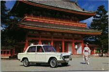 c1960s JAPAN AIR LINES Advertising Postcard / DAIHATSU Compagno Berlina 1000 Car for sale  Shipping to South Africa