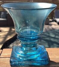 blue wide mouthed glass vase for sale  Edmond