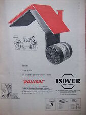 Publicité 1960 isover d'occasion  Longueil-Sainte-Marie