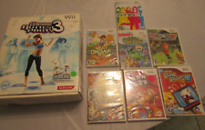 LOT OF 7 WII GAMES DANCE REVOLUTION + PAD FISHING FRENZY SING IT BOOM BLOX RAVIN for sale  Shipping to South Africa