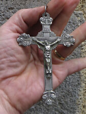 Large Victorian Pectoral Cross, Crucifix: INRI, ANGELS HEADS, used for sale  Shipping to South Africa