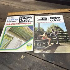 Used, Dulux Exterior Colour Charts Vintage 1970’s Full Gloss  for sale  Shipping to South Africa