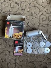 Ilsa Maquina METAL Churro Maker Cookie Press Spanish Dessert Filler 8 Discs NEW, used for sale  Shipping to South Africa