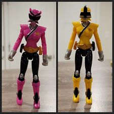 Bandai Power Rangers Samurai Sky 4"" Rosa y Mega Tierra 4"" Amarillo *SIN CAJA* *COMO ESTÁ* segunda mano  Embacar hacia Argentina