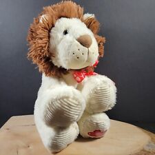 Laço de fita Hugfun Valentine Lion pelúcia corações vermelhos recheados na pata marrom bronzeado creme comprar usado  Enviando para Brazil