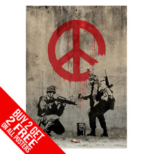Banksy soldiers peace for sale  MANCHESTER