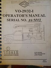 Versalift operators manual for sale  Mansfield