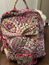 Mochila y billetera estilo bolso Vera Bradley en patrón ""Very Berry Caisley segunda mano  Embacar hacia Argentina