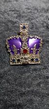 Purple crown brooch for sale  TAUNTON