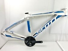 Scott Aspect Mountain Bike Frame & Crankset 740 6061 Medium Alloy White Blue for sale  Shipping to South Africa