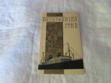 1938 SS Santa Elena navio de cruzeiro LISTA DE PASSAGEIROS barco lista oficiais Grace Line comprar usado  Enviando para Brazil