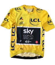 team sky yellow jersey for sale  TADLEY