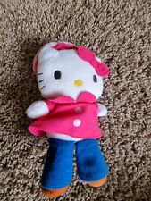 Hello Kitty Soft Plush Toy Doll with Bow & Beret, used for sale  WATFORD