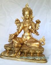 Used, antique excellent Tibetan Green Tara Buddha Pure Bronze Old Buddhism Statue for sale  Shipping to Canada