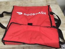 Bolsa de pizza DoorDash vermelha com alças pretas 19"L X 4,75"A X 19D comprar usado  Enviando para Brazil