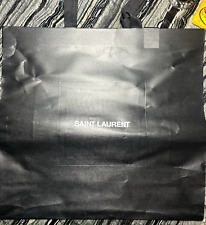 Sacola de compras YVES SAINT LAURENT YSL papel texturizado preta 24” x 23” x 8,5” X-GRANDE comprar usado  Enviando para Brazil