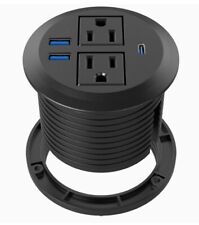 Desktop Power Grommet with 2 AC OUTLETS Fast Charging USB C, 2 USB A PORTS for sale  Shipping to South Africa
