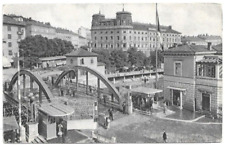 Cartolina fiume ponte usato  Trieste