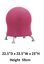 Silla de pelota de ejercicio de tela rosa SAFCO Zenergy piernas de metal - ergonómica - TDAH segunda mano  Embacar hacia Argentina