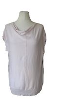 Mint Velvet Top Pale Pink Short Sleeve Knitted Fabric Back Jumper Size 10 for sale  Shipping to South Africa