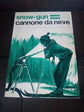 Używany, ATLAS COPCO SNOW GUN CANNONE DA NEVE brochure originale ANNI '60 na sprzedaż  Wysyłka do Poland