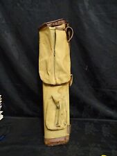 Used, VINTAGE CANVAS & LEATHER GOLF CLUB BAG for sale  Shipping to South Africa