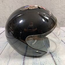 Nitro Touring Motorcycle Helmet M Black w Moveable Face Shield Harley Sticker for sale  Shipping to South Africa