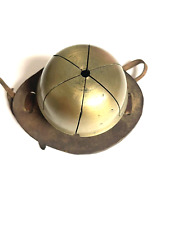 Vintage Swiss Austrian Style Brass Colored Cow Or Goat Bell with Leather Strap for sale  Shipping to South Africa