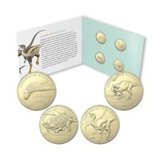 Monedas de $1 dinosaurios australianos 2022 - conjunto de 4 colecciones de monedas de dinosaurios, usado segunda mano  Embacar hacia Argentina