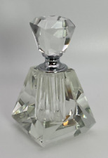 frasco de perfume de vidro com rolha de vidro transparente recarregável presente vazio comprar usado  Enviando para Brazil