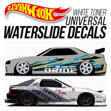 Adesivo Hot Wheels WaterSlide Universal Toner Branco Personalizado Escala 1/64 Bride Drift comprar usado  Enviando para Brazil