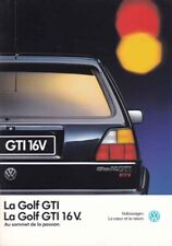 Catalogue Brochure VW Golf GTI / GTI 16V 01/1990 Belgique en français segunda mano  Embacar hacia Mexico