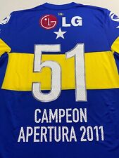 Club Atlético Boca Juniors jersey 2011 nuova con etichetta COMMEMORATIVA 51 Campeon Clausura 2011 usato  Spedire a Italy