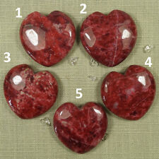 Thulite heart glossy for sale  Shipping to Ireland