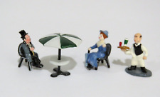 J Carlton Dominique Gault Miniatures 4 Pc Cafe Set -Table, Man & Lady & Waiter for sale  Shipping to South Africa