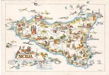 carte geografiche sicilia usato  Novara