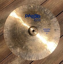 RARE! PAISTE 2000 16" MELLOW CHINA CYMBAL for sale  Shipping to South Africa
