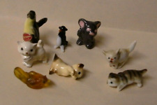 Lote De Colección 8 Estatuillas de Animales Miniatura Surtidas - 1/2" a 1" - Pingüinos, Gatos+ segunda mano  Embacar hacia Argentina