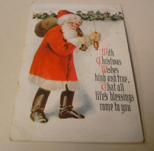 Cartão postal antigo de Natal de Papai Noel de 1923 - Publicado comprar usado  Enviando para Brazil