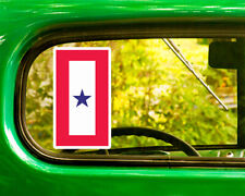 1 CALCOMANÍA DE ESTRELLA AZUL bandera de servicio 2 pegatinas Bogo para parachoques de coche ventana portátil    segunda mano  Embacar hacia Mexico