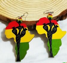 African map earrings for sale  ROMFORD