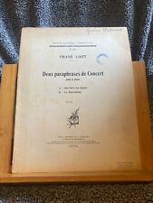 Liszt paraphrases concert d'occasion  Rennes-