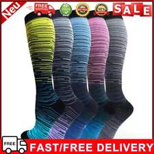 Used, 5 Pairs Compression Stocking Unisex Gradient Stripes Sports Socks Unisex (S/M) for sale  Shipping to South Africa