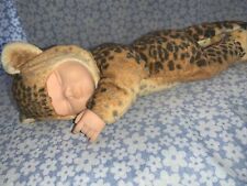 Anne Geddes Baby Doll / Leopard Soft Toy Plush - Vintage 2000 - VGC.     #N2 for sale  Shipping to South Africa